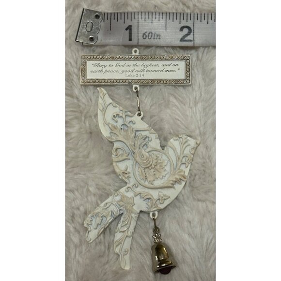 2005 DaySpring Christmas Celebration Collection White Dove Christmas Ornament - Picture 9 of 9